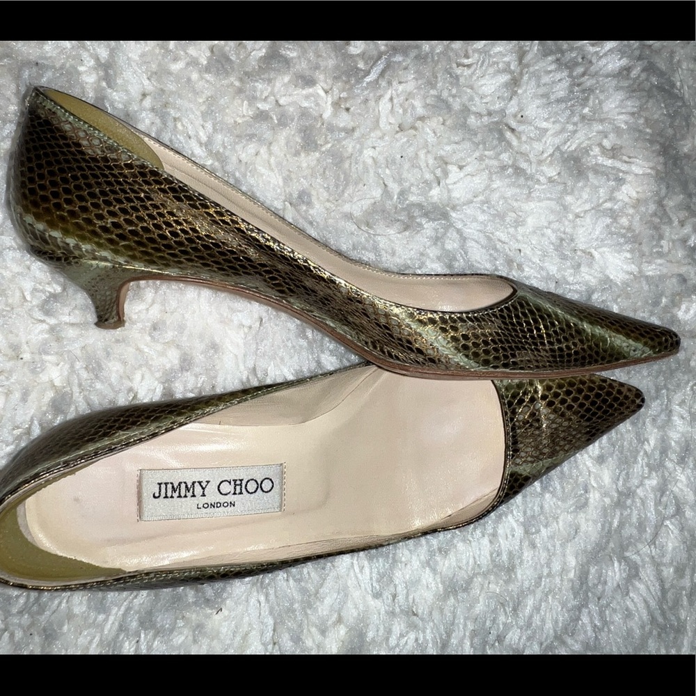 JIMMY CHOO VINTAGE HEELS 36/ 5.5-6
